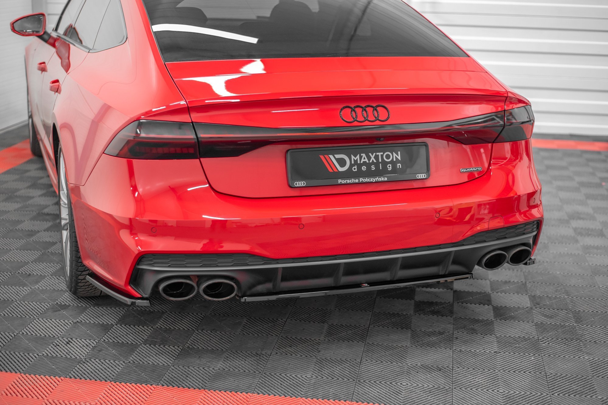 Central Rear Splitter Audi A7 C8 S-Line (2017-) - 3