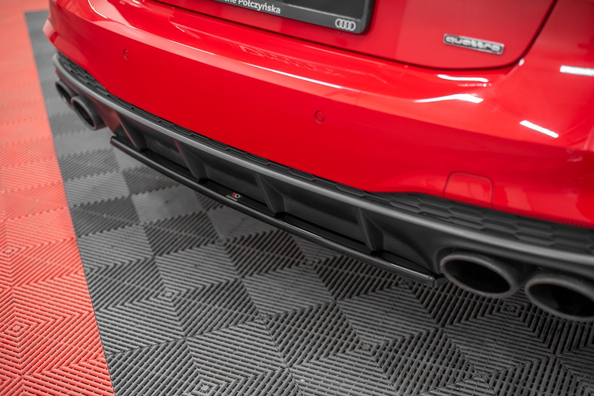 Central Rear Splitter Audi A7 C8 S-Line (2017-) - 4