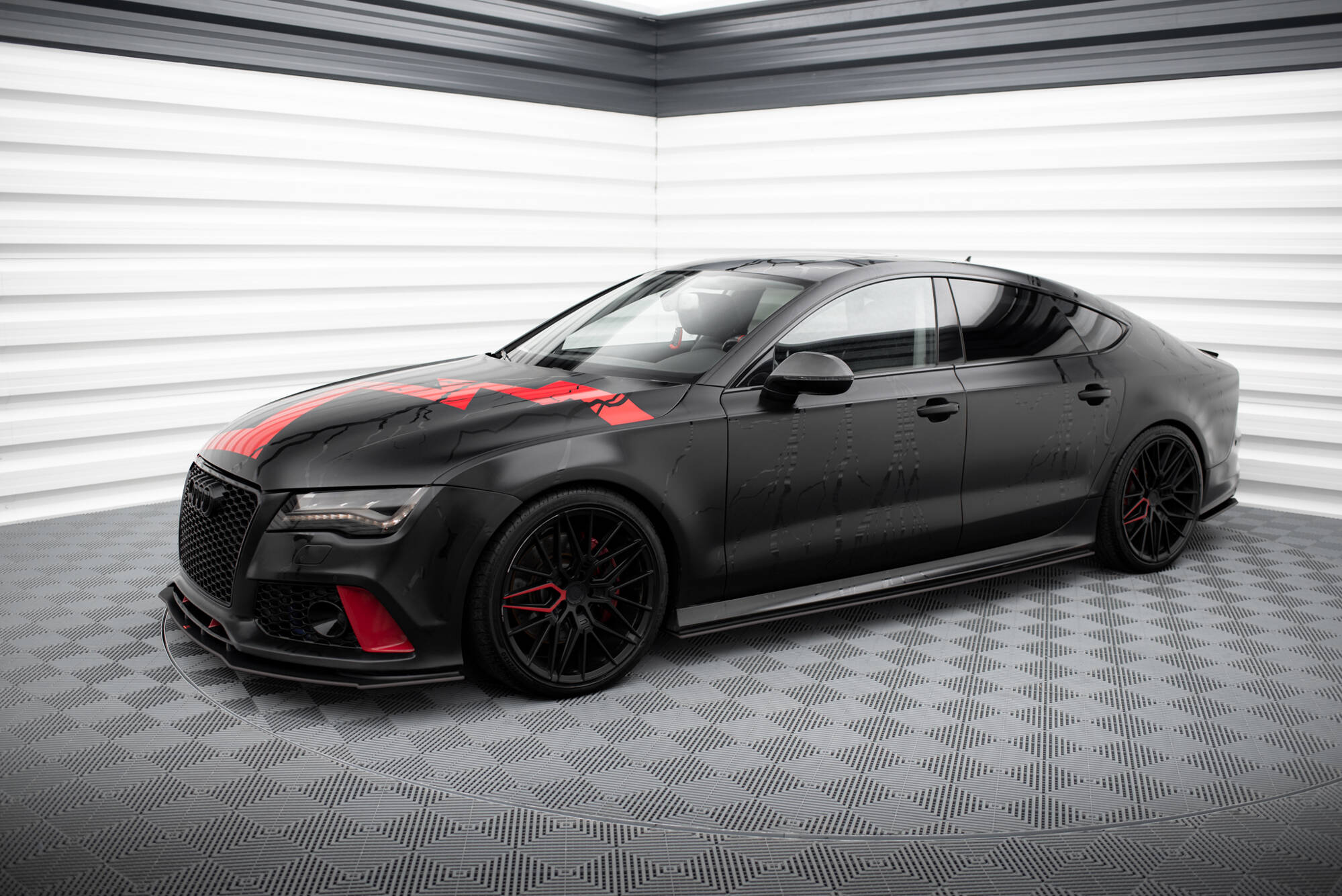 STREET PRO SIDE SKIRTS DIFFUSERS SUITABLE FOR AUDI A7 RS7 LOOK C7 – MAXTON DESIGN - 3