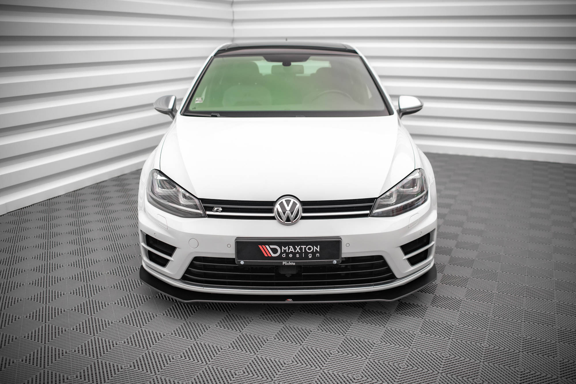 STREET PRO FRONT SPLITTER V.1 SUITABLE FOR VOLKSWAGEN GOLF R MK7 – MAXTON DESIGN - 3