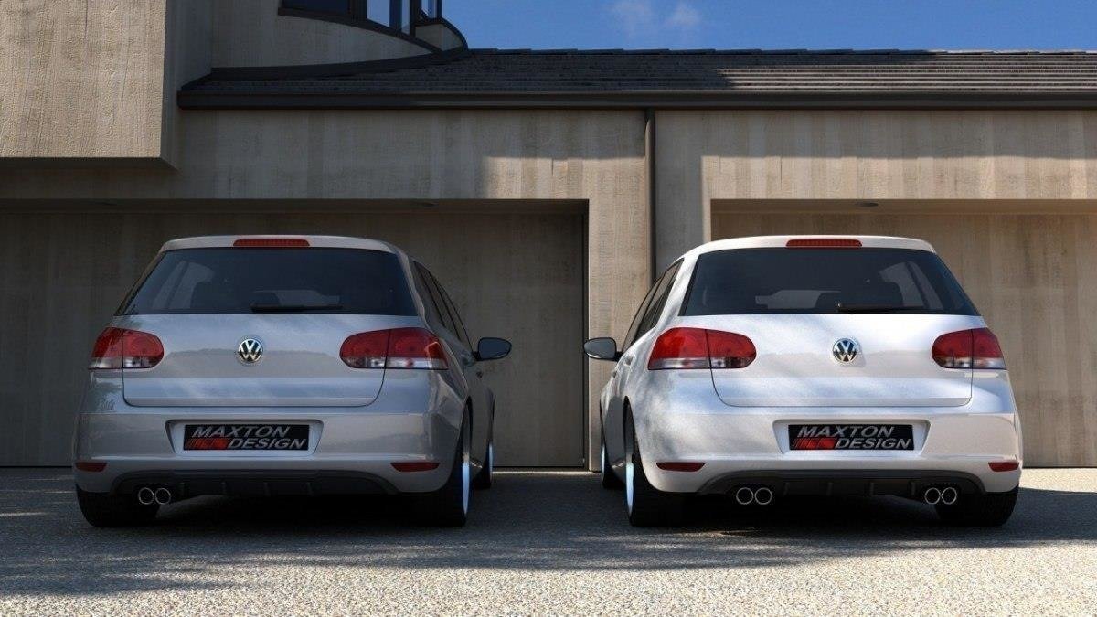 Rear Valance VW Golf VI With 2 Exhaust HOLE - 3