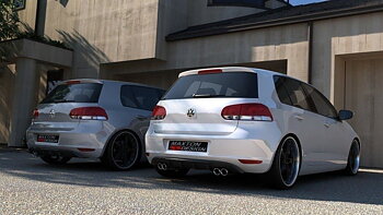 Rear Valance VW Golf VI With 2 Exhaust HOLE