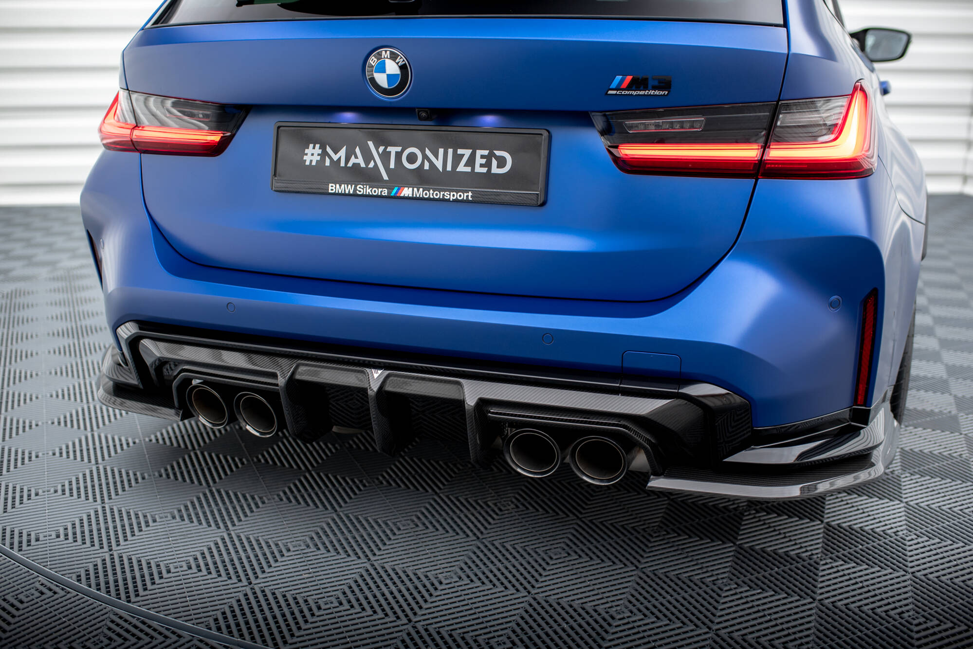 SET OF PREPREG CARBON FIBER SPLITTERS SUITABLE FOR BMW M3 G81 TOURING – MAXTON DESIGN - 6