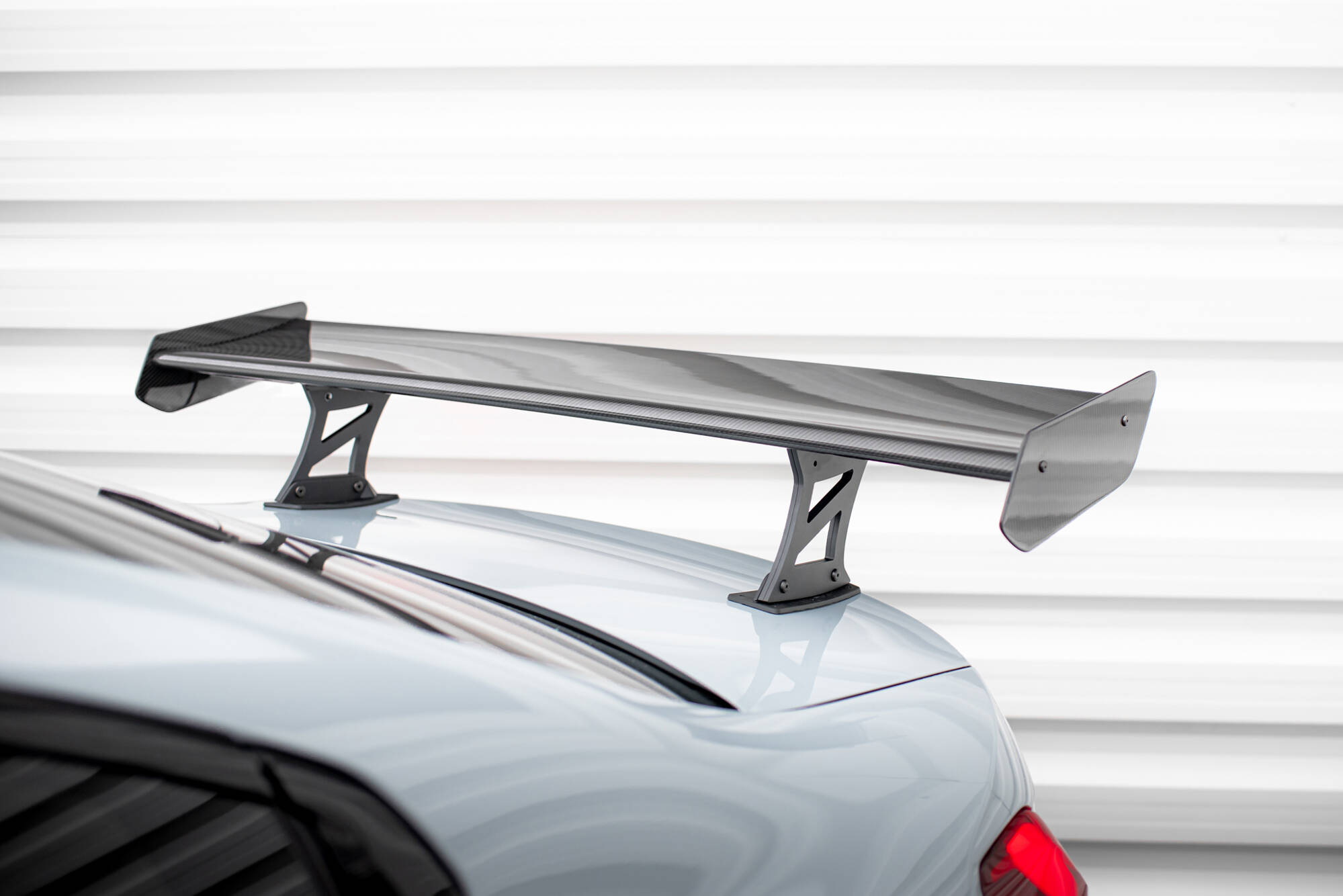CARBON SPOILER WITH INTERNAL BRACKETS UPRIGHTS + LED SUITABLE FOR BMW M3 G80 / M340I G20 / 3 M-PACK G20 / 3 STANDARD G20 – MAXTON DESIGN - 10