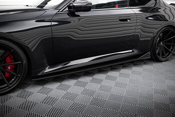 SET OF PREPREG CARBON FIBER SPLITTERS SUITABLE FOR BMW M2 G87 – MAXTON DESIGN