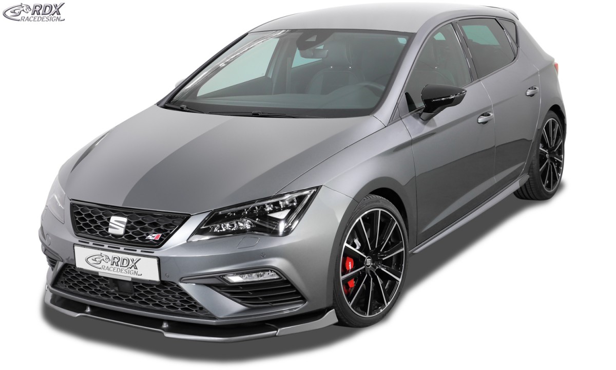 FRONT SPOILER VARIO-X SEAT LEON 5F FR + CUPRA + CUPRA 300 FACELIFT 2017+ (INCL. SC, ST) FRONT LIP SPLITTER - 2