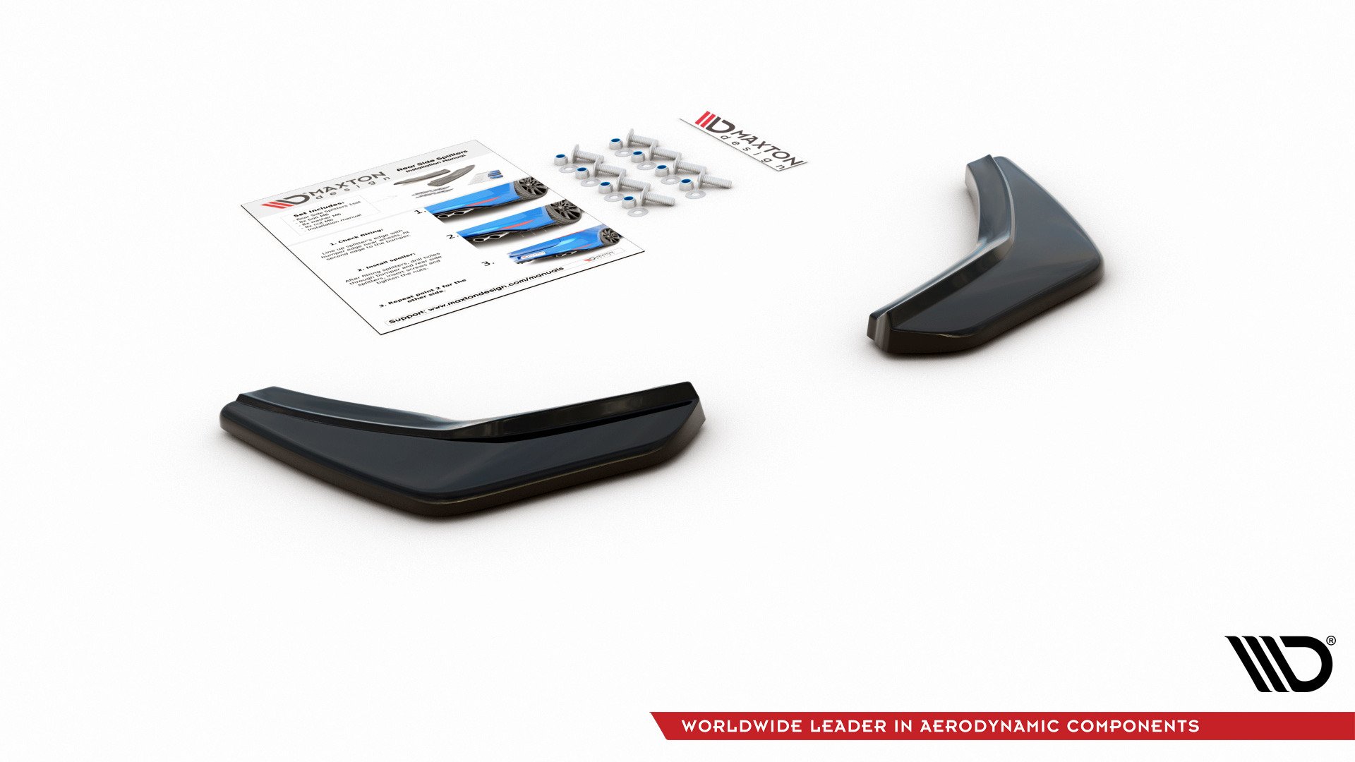 Rear Side Splitters V2 VW Golf 7 GTI (2013-2016) - 7
