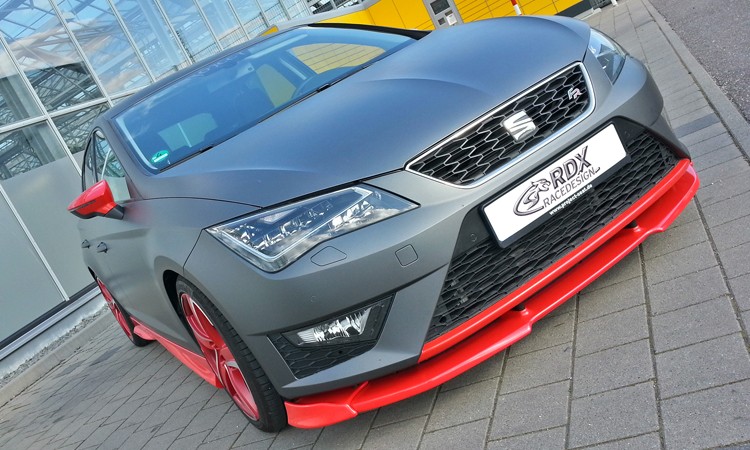 FRONT SPOILER VARIO-X SEAT LEON 5F FR + CUPRA -2017 (INCL. SC, ST) FRONT LIP SPLITTER - 2