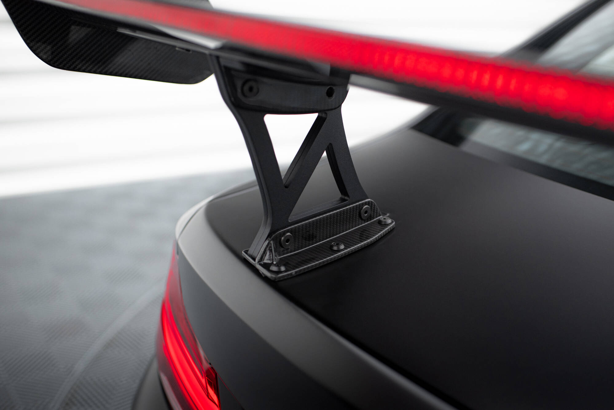 CARBON SPOILER WITH INTERNAL BRACKETS UPRIGHTS + LED SUITABLE FOR BMW M2 F87 / 2 / 2 M-PACK F22 – MAXTON DESIGN - 12