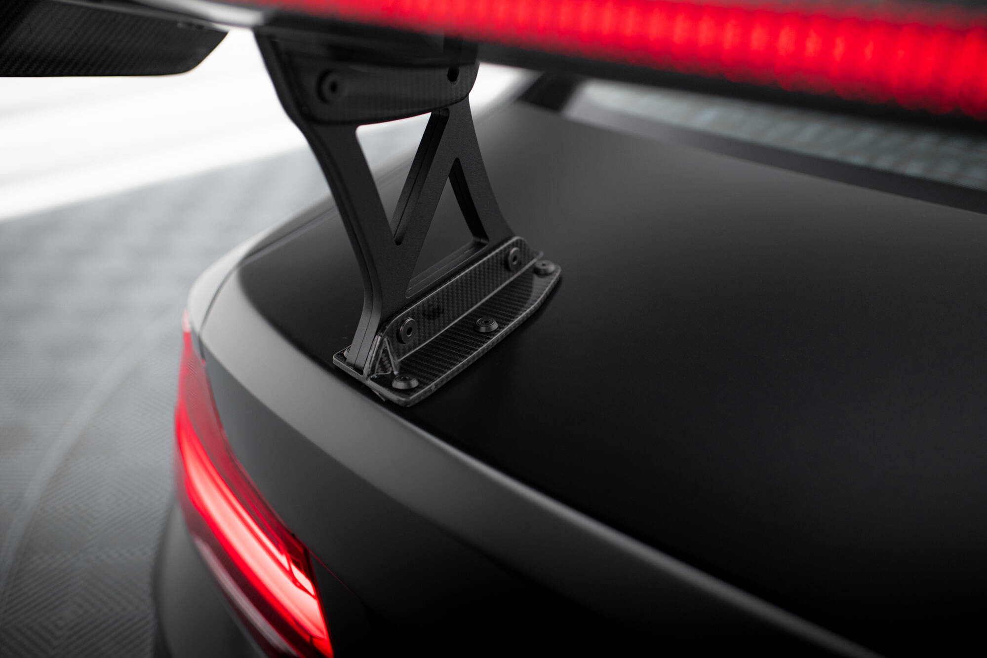 CARBON SPOILER WITH INTERNAL BRACKETS UPRIGHTS + LED SUITABLE FOR BMW M2 F87 / 2 / 2 M-PACK F22 – MAXTON DESIGN - 11