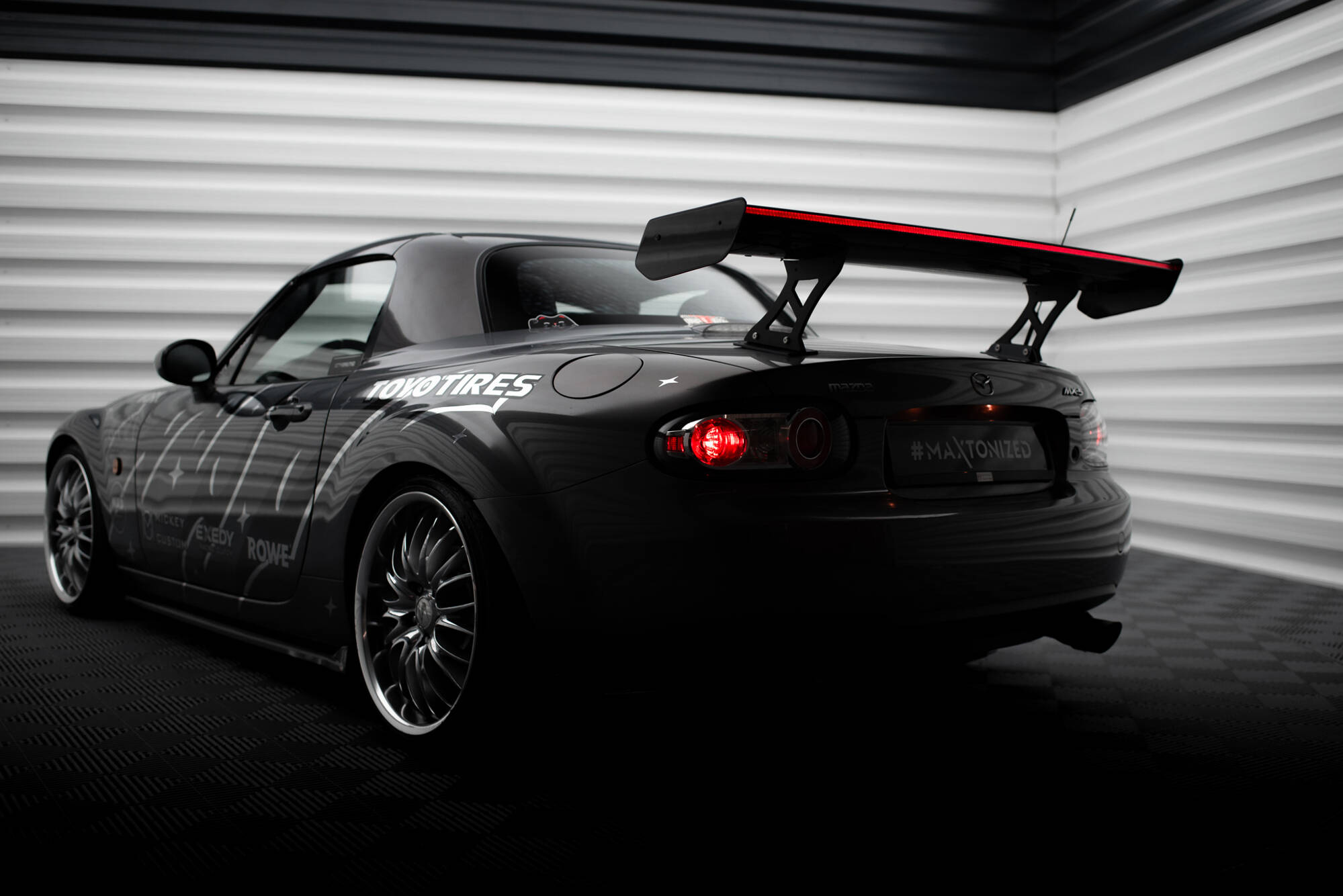 CARBON SPOILER + LED SUITABLE FOR MAZDA MX5 HARDTOP NC(MK3) – MAXTON DESIGN - 10