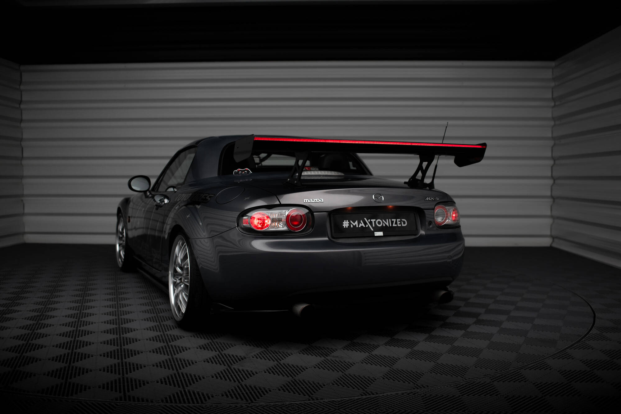 CARBON SPOILER + LED SUITABLE FOR MAZDA MX5 HARDTOP NC(MK3) – MAXTON DESIGN - 2