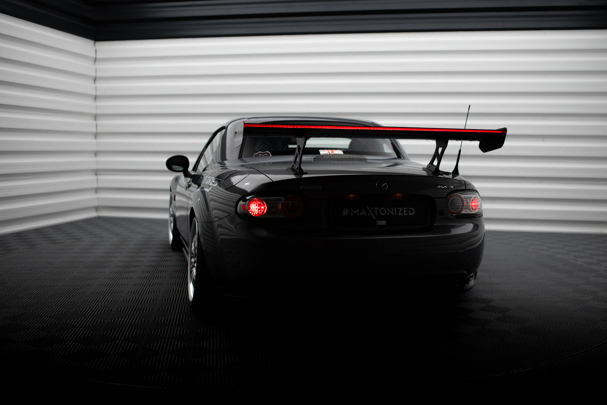 CARBON SPOILER + LED SUITABLE FOR MAZDA MX5 HARDTOP NC(MK3) – MAXTON DESIGN - 8