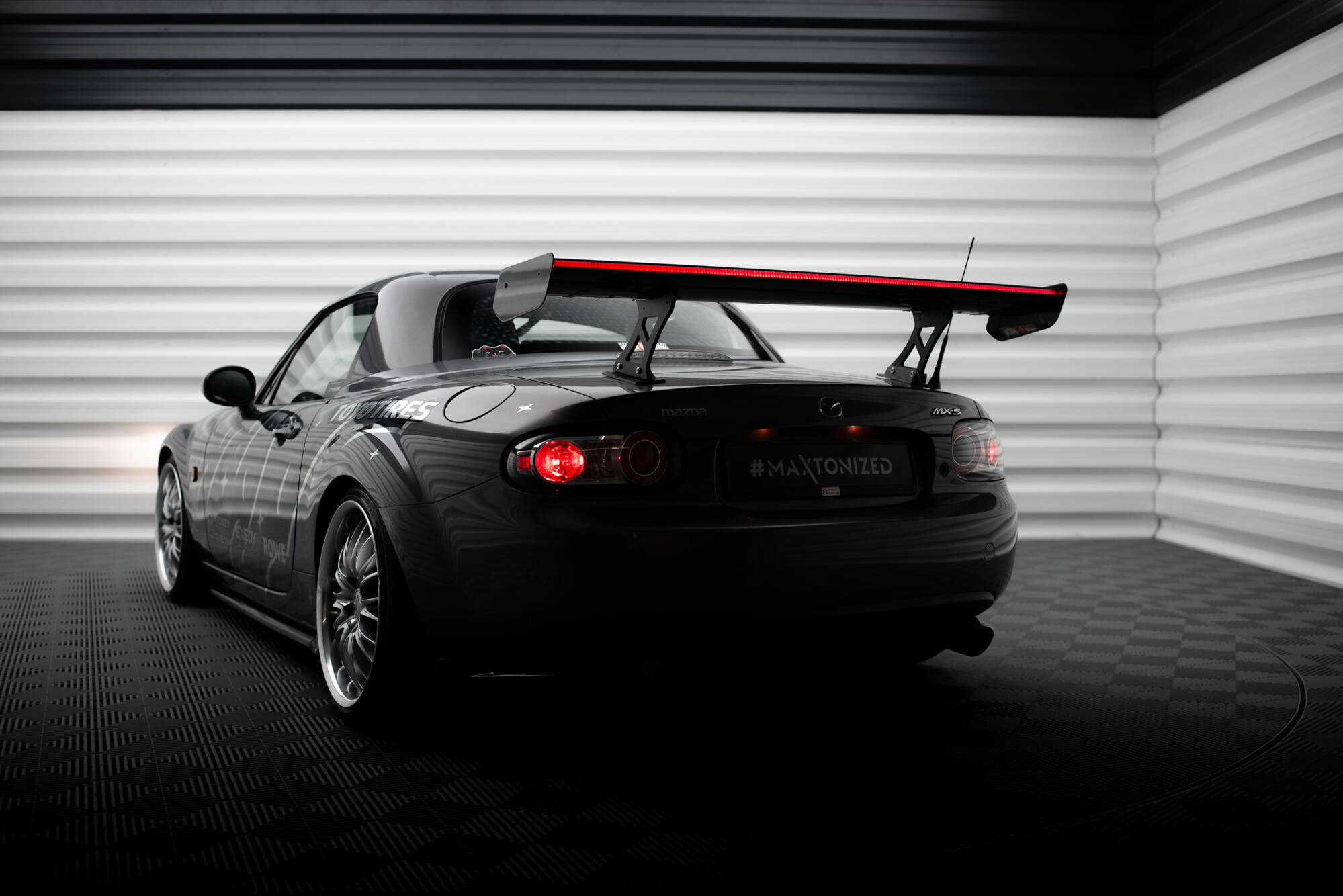 CARBON SPOILER + LED SUITABLE FOR MAZDA MX5 HARDTOP NC(MK3) – MAXTON DESIGN - 7