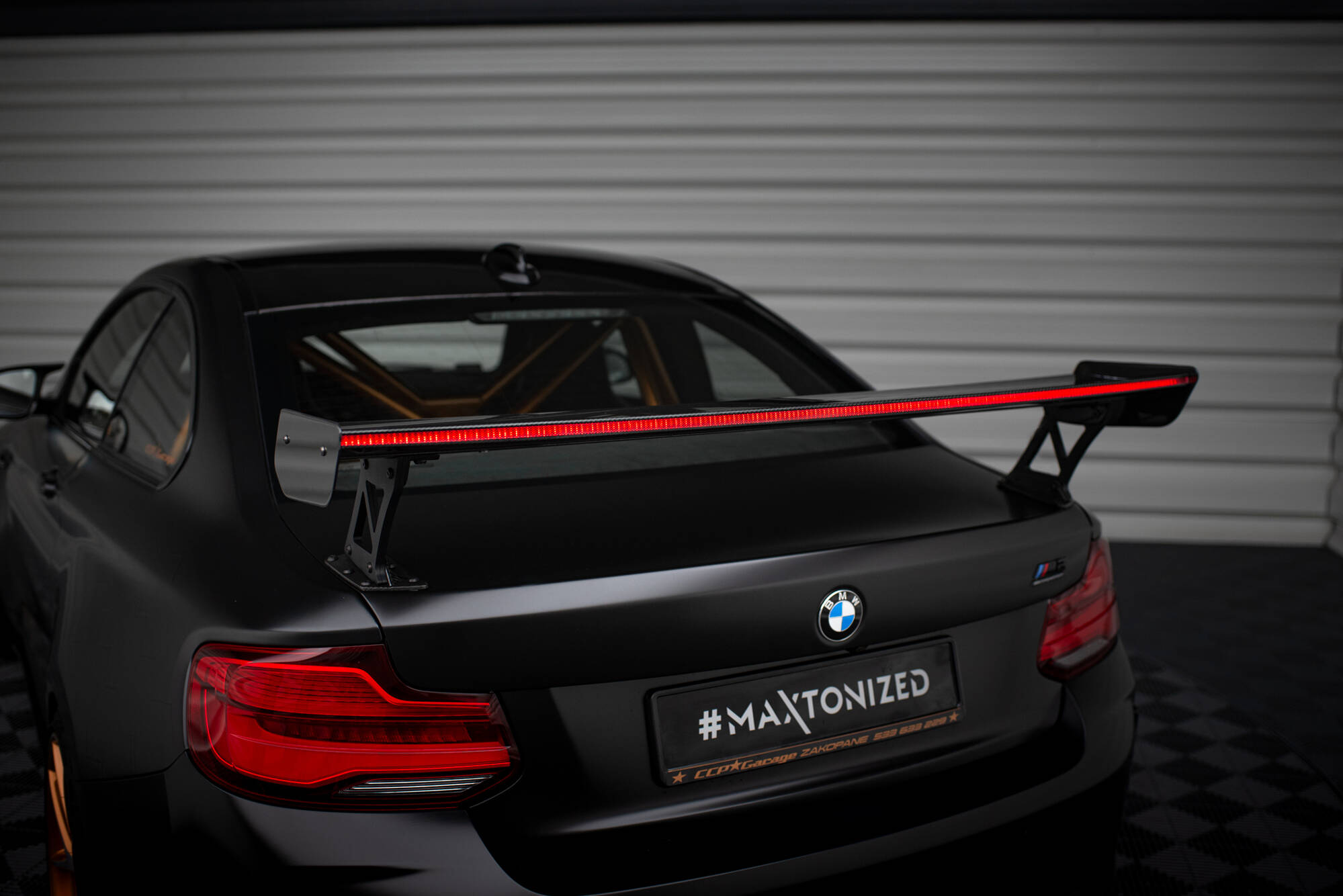 CARBON SPOILER WITH EXTERNAL BRACKETS UPRIGHTS + LED SUITABLE FOR BMW M2 F87 / 2 / 2 M-PACK F22 – MAXTON DESIGN - 26