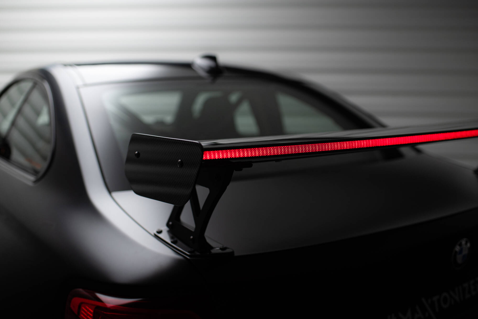 CARBON SPOILER WITH EXTERNAL BRACKETS UPRIGHTS + LED SUITABLE FOR BMW M2 F87 / 2 / 2 M-PACK F22 – MAXTON DESIGN - 14