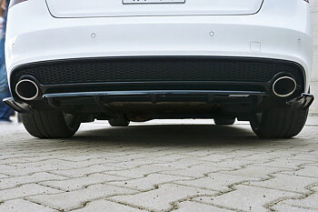 Central Rear Splitter (Vertical Bars) Audi A5 S-line 8T FL Coupe / Sportback (2011-2016)
