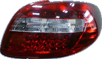 PEUGEOT 206 3/5D LED BAKLAMPOR RÖDA/KLARA V1