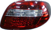 PEUGEOT 206 3/5D LED TAILLIGHTS RED/CLEAR V1