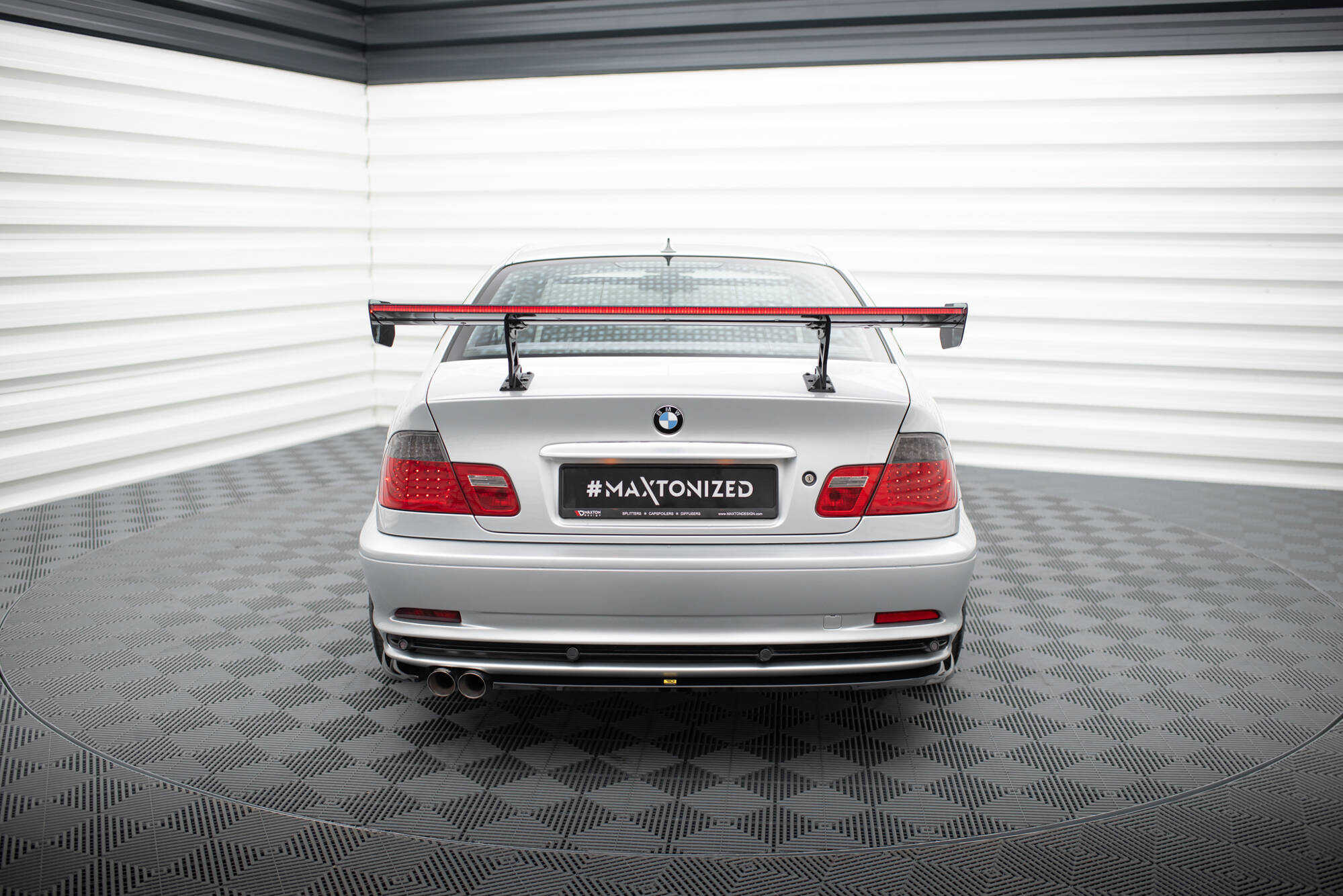 CARBON SPOILER WITH INTERNAL BRACKETS UPRIGHTS + LED SUITABLE FOR BMW 3 COUPE E46 – MAXTON DESIGN - 17