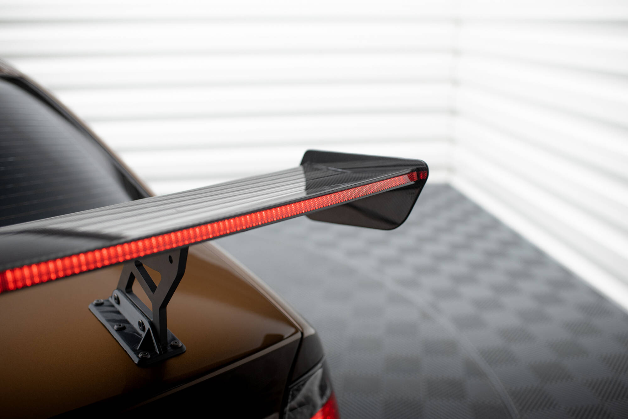 CARBON SPOILER WITH INTERNAL BRACKETS UPRIGHTS + LED SUITABLE FOR BMW 3 COUPE E46 – MAXTON DESIGN - 19