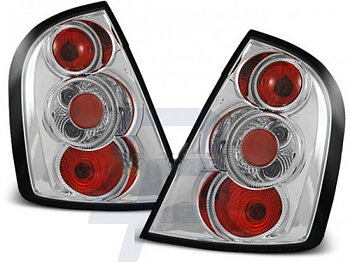 TAILLIGHTS SKODA FABIA I 12.99-06.04 CHROME