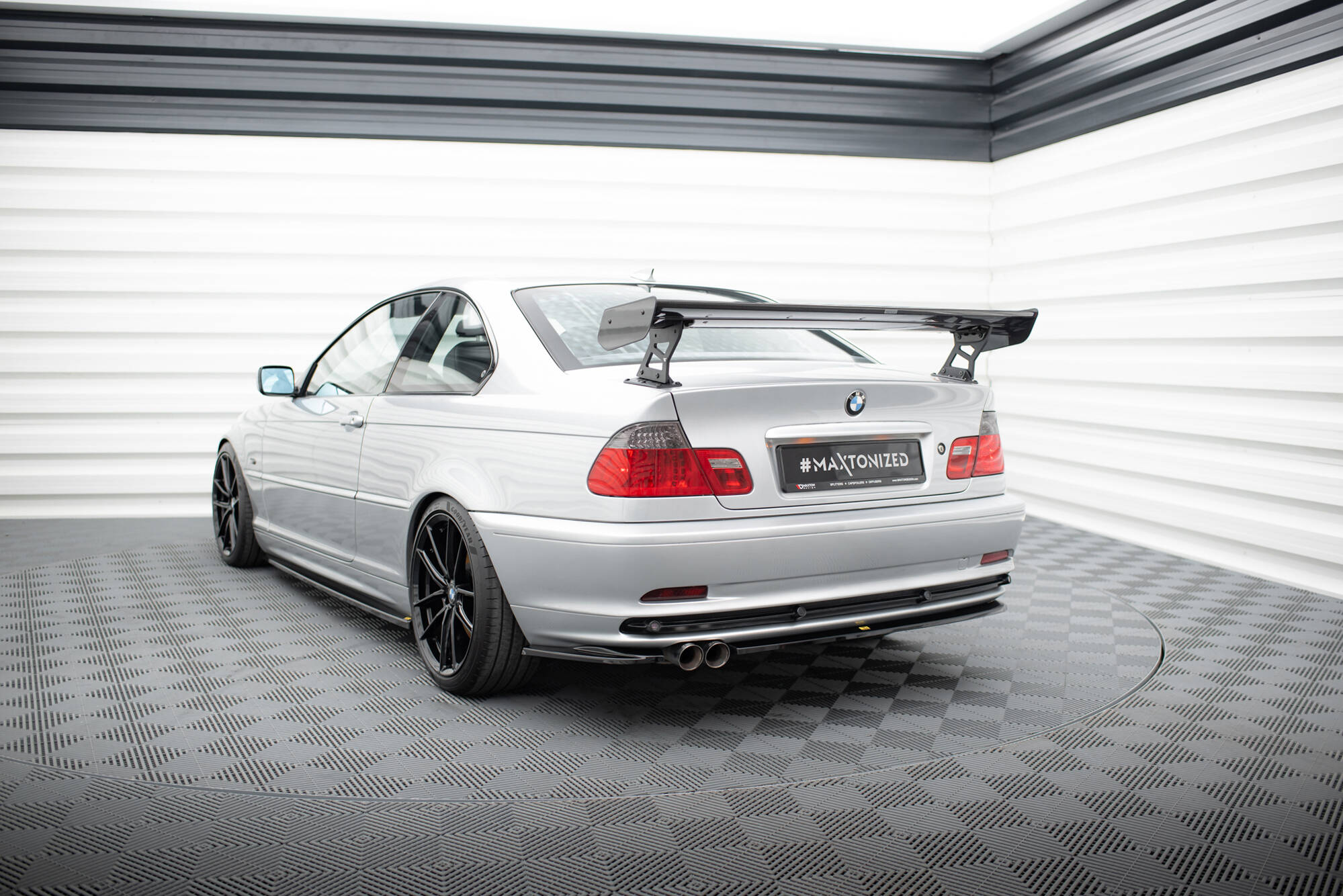 CARBON SPOILER WITH EXTERNAL BRACKETS UPRIGHTS SUITABLE FOR BMW 3 COUPE E46 – MAXTON DESIGN - 15