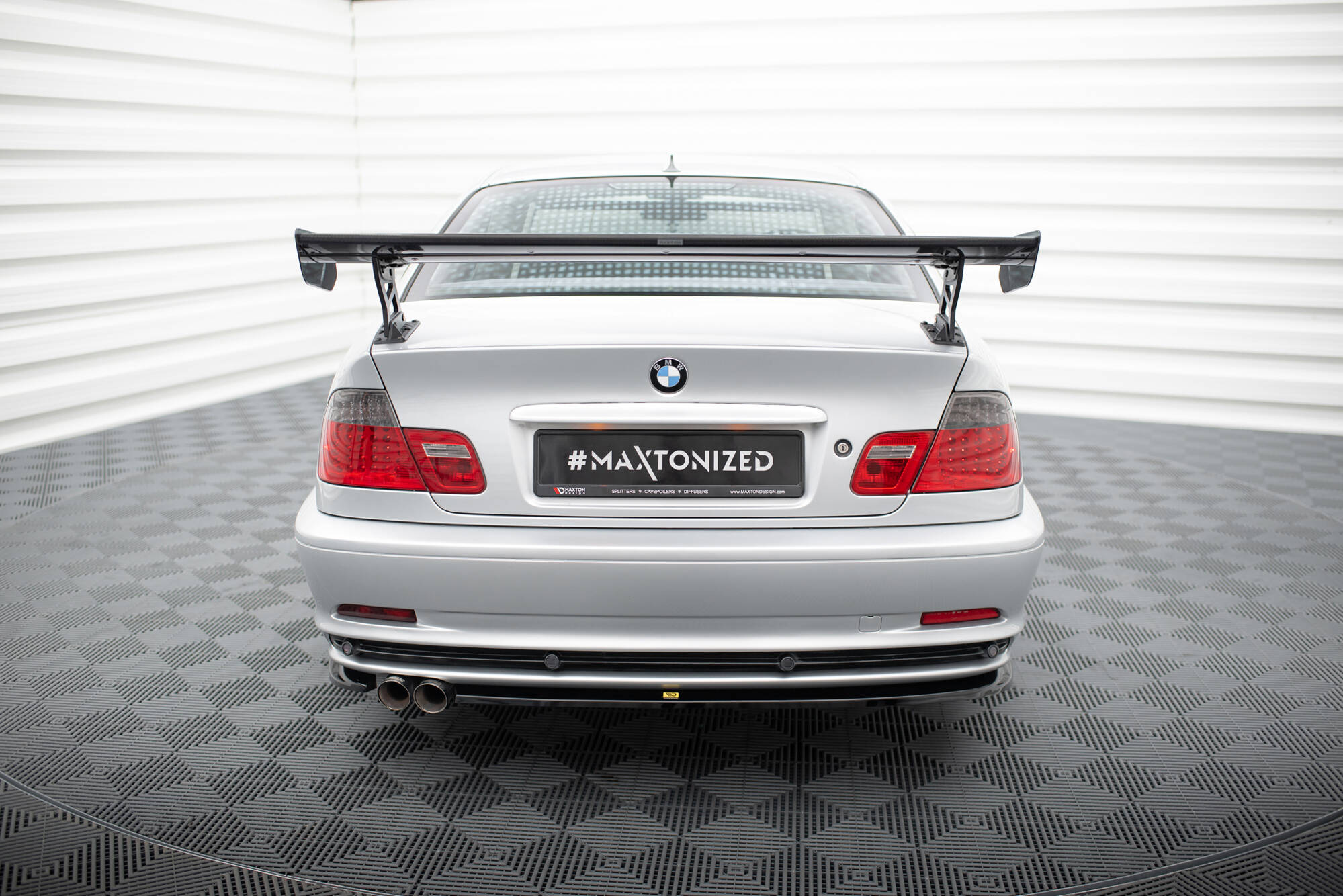 CARBON SPOILER WITH EXTERNAL BRACKETS UPRIGHTS SUITABLE FOR BMW 3 COUPE E46 – MAXTON DESIGN - 13