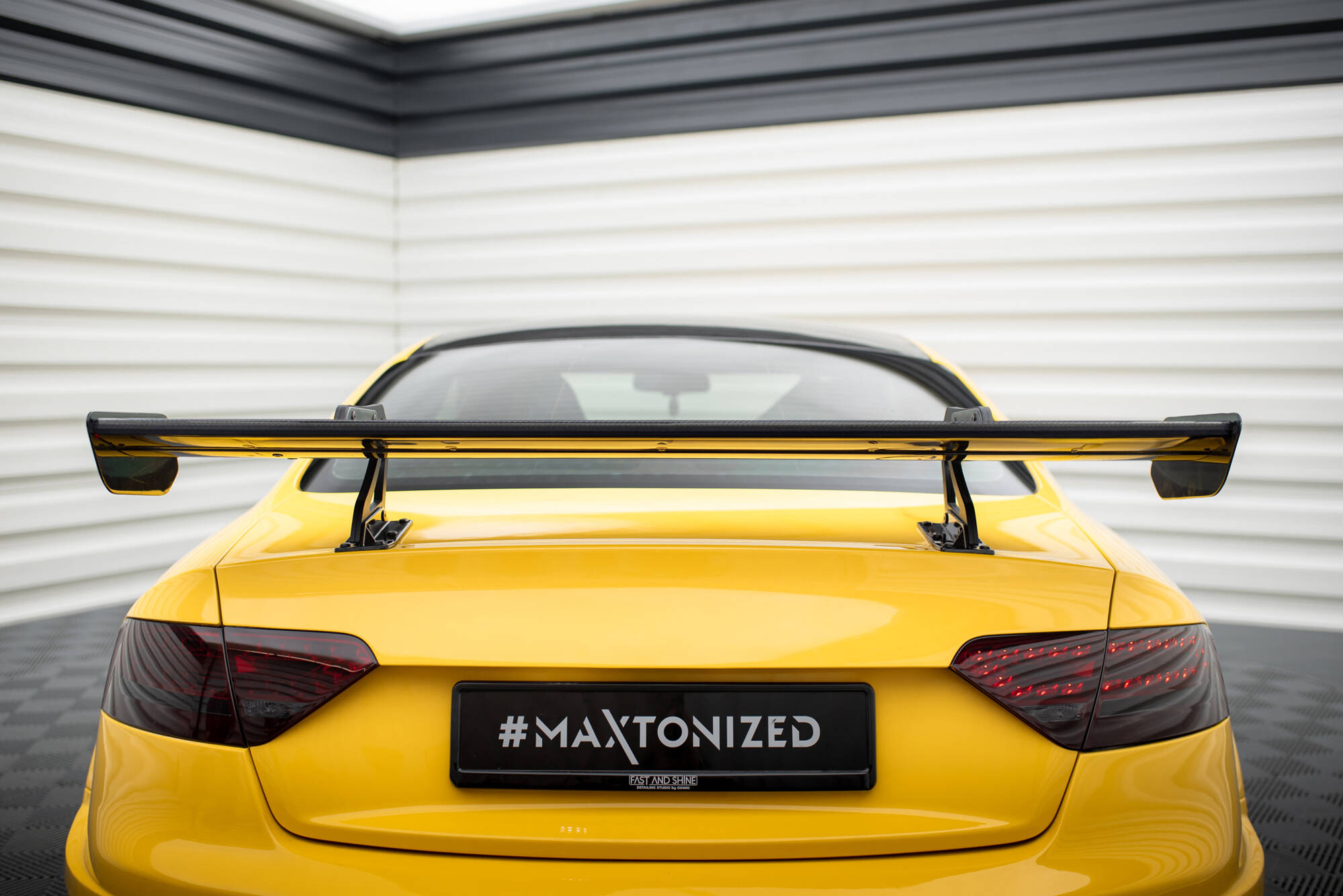 CARBON SPOILER WITH UPPER SWAN MOUNTING SUITABLE FOR AUDI A5 COUPE 8T – MAXTON DESIGN - 10