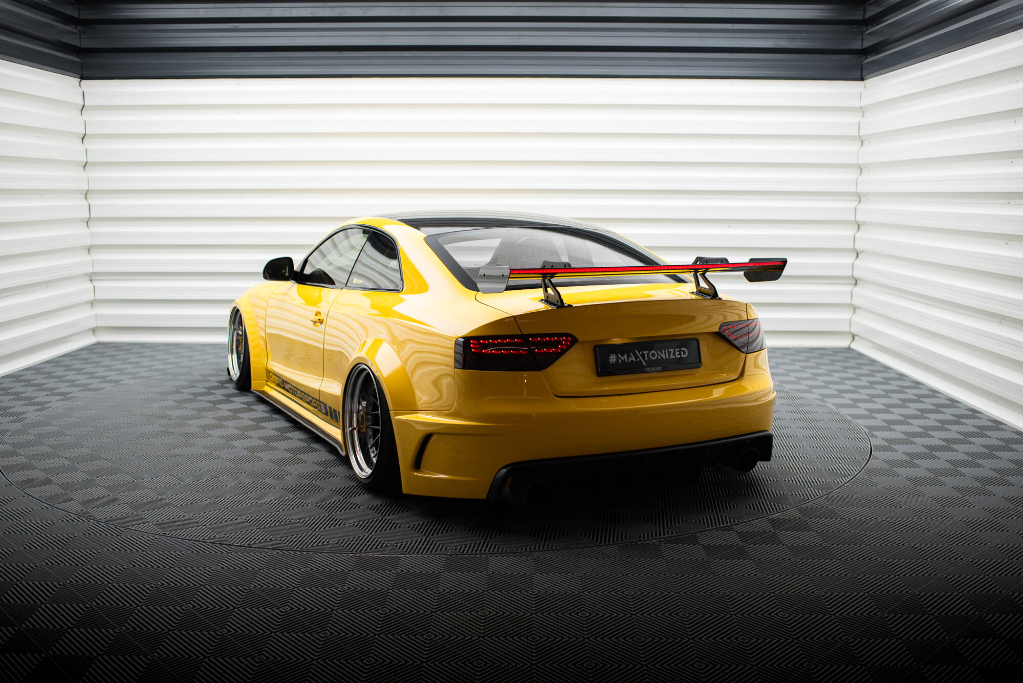CARBON SPOILER WITH UPPER SWAN MOUNTING + LED SUITABLE FOR AUDI A5 COUPE 8T – MAXTON DESIGN - 5