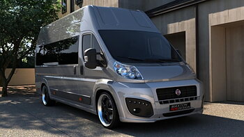 FRÄMRE STÖTFÅNGARE FIAT DUCATO III + LED