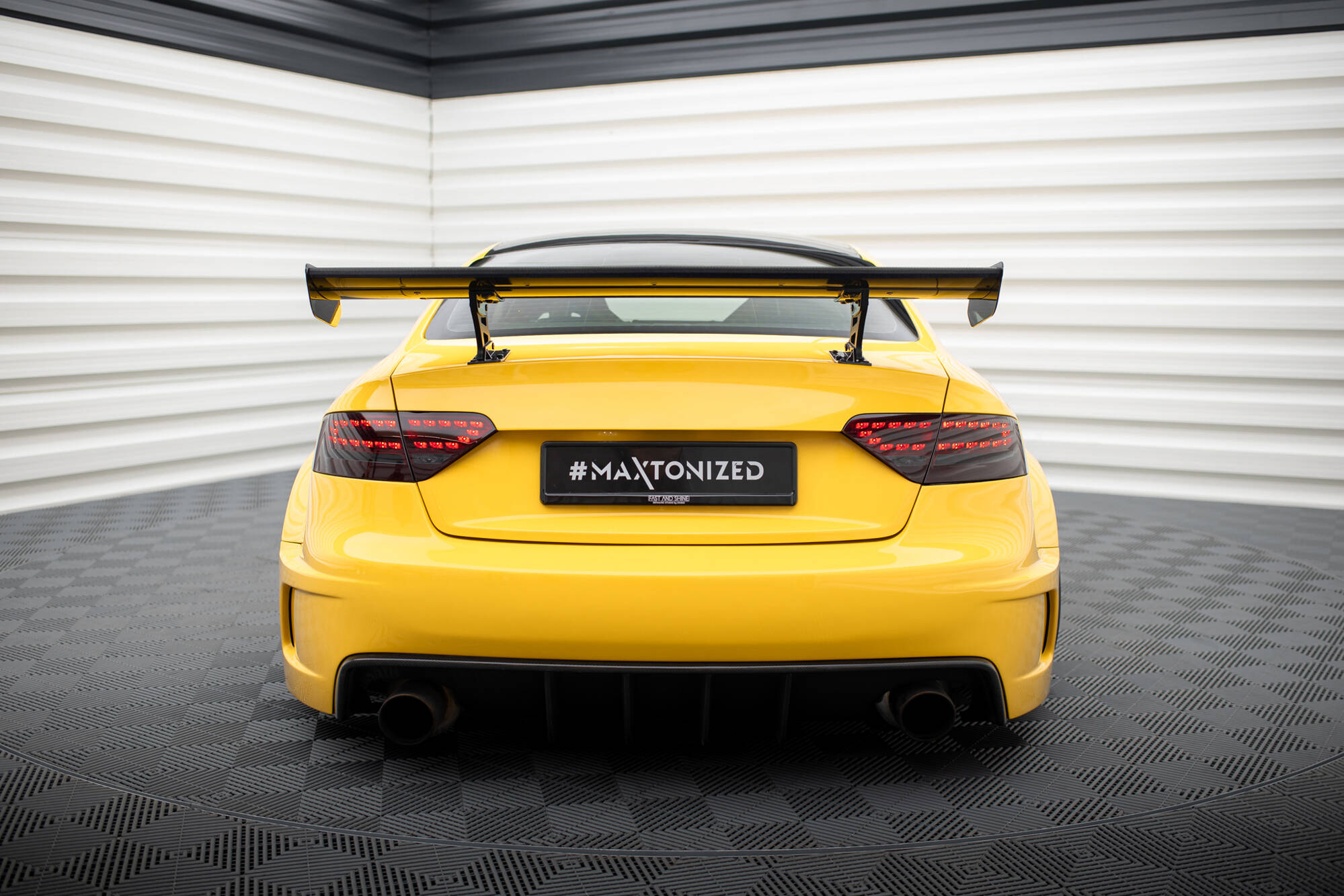CARBON SPOILER WITH INTERNAL BRACKETS UPRIGHTS SUITABLE FOR AUDI A5 COUPE 8T – MAXTON DESIGN - 6