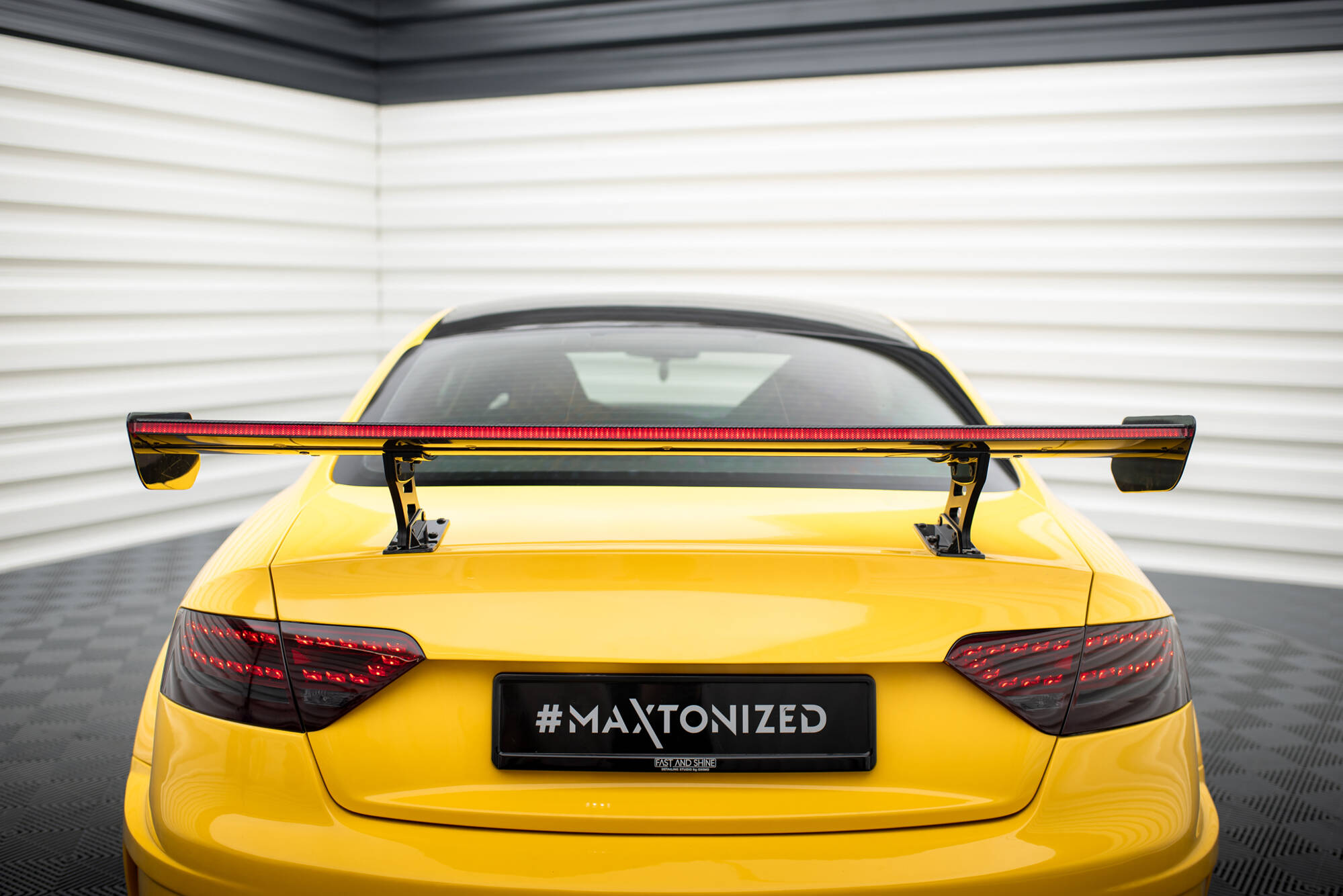 CARBON SPOILER WITH INTERNAL BRACKETS UPRIGHTS + LED SUITABLE FOR AUDI A5 COUPE 8T – MAXTON DESIGN - 16