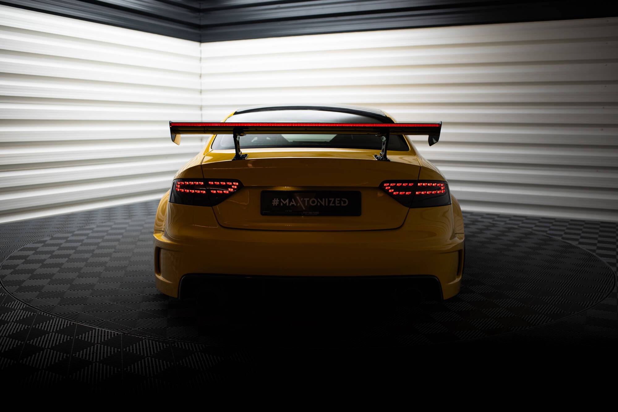 CARBON SPOILER WITH INTERNAL BRACKETS UPRIGHTS + LED SUITABLE FOR AUDI A5 COUPE 8T – MAXTON DESIGN - 21
