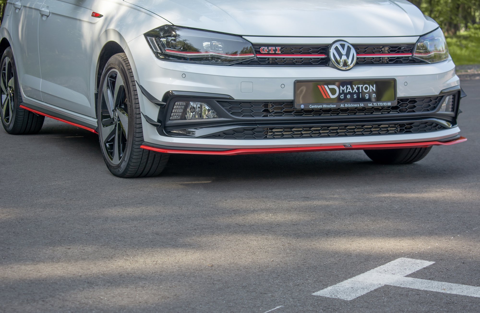 Front Splitter V.2 Volkswagen Polo GTI / R-Line Mk6 - 3