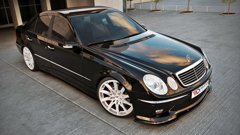 FRONT SPLITTER MERCEDES E W211 AMG PREFACE - 2