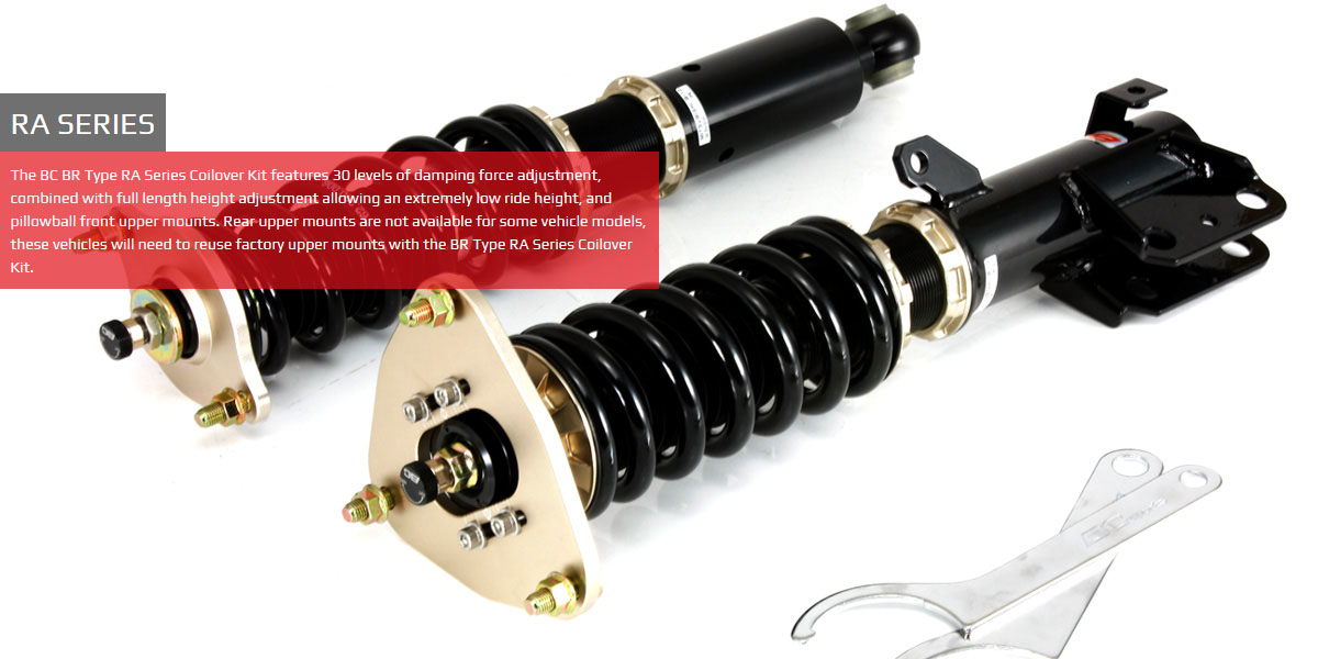 TOYOTA PRIUS 2WD 15+ ZVW51 BC-RACING COILOVER KIT BR-RA