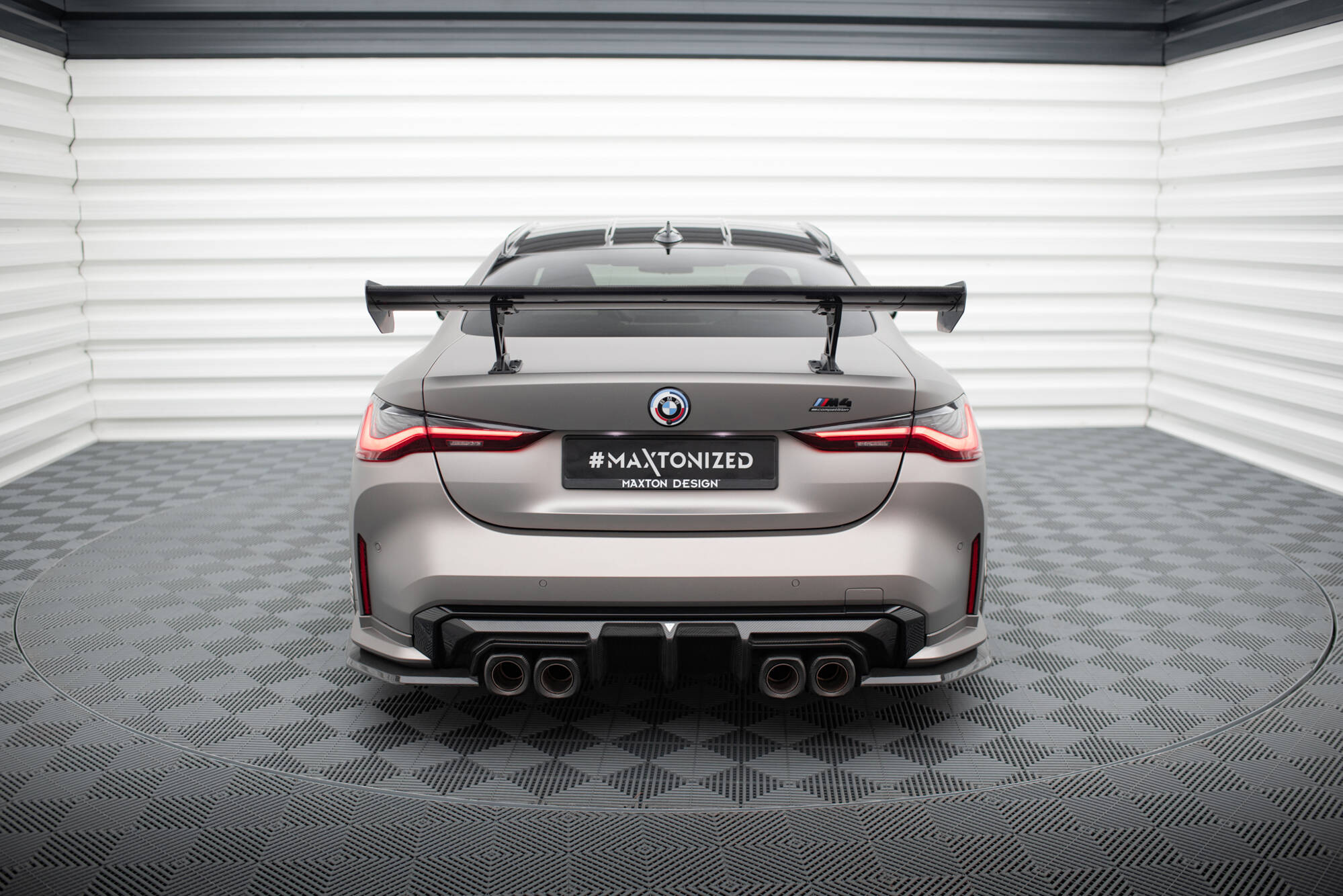 CARBON SPOILER WITH INTERNAL BRACKETS UPRIGHTS SUITABLE FOR BMW M4 G82 / G82 FACELIFT / M440I / 4 M-PACK G22 / G22 FACELIFT – MAXTON DESIGN - 2