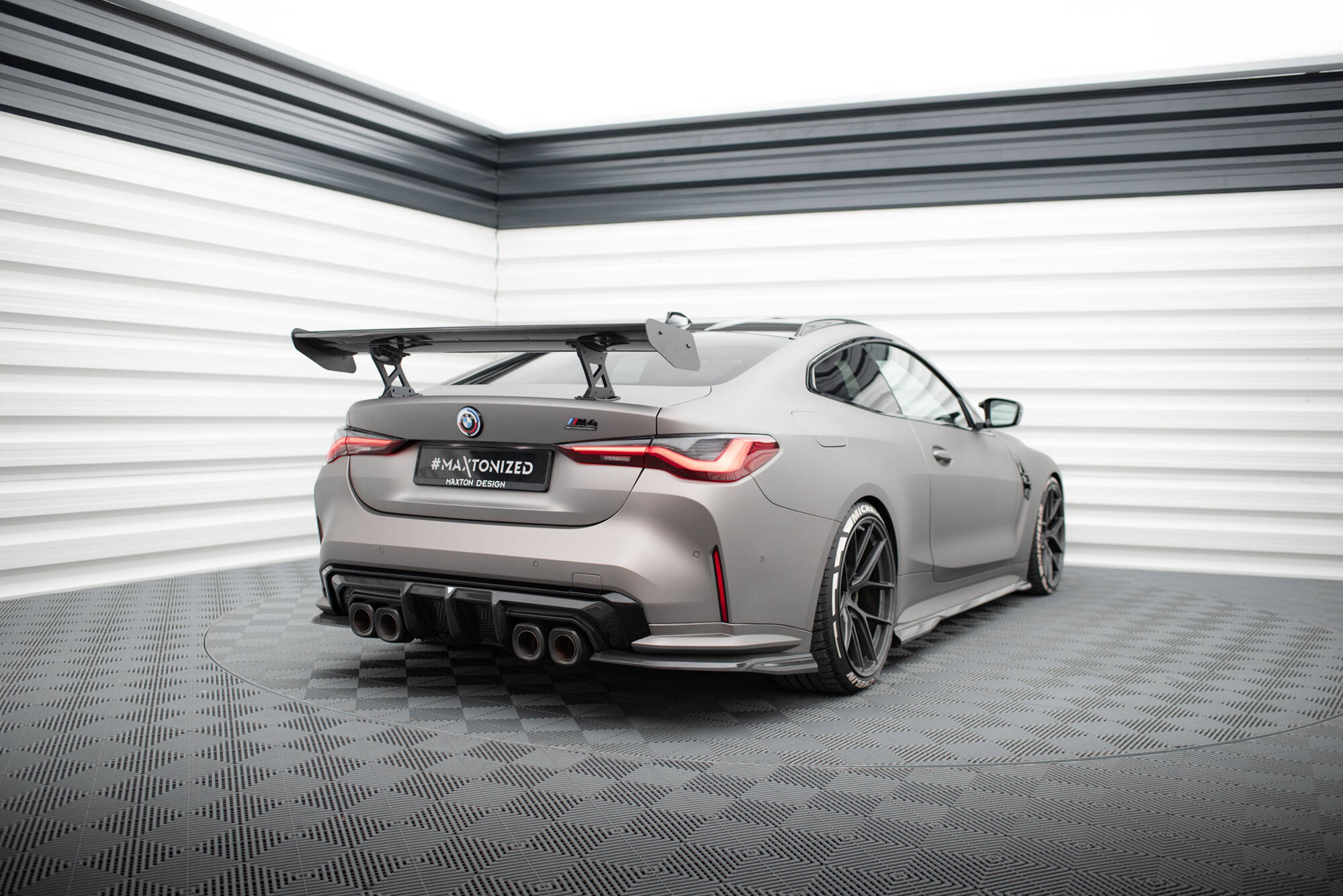 CARBON SPOILER WITH INTERNAL BRACKETS UPRIGHTS SUITABLE FOR BMW M4 G82 / G82 FACELIFT / M440I / 4 M-PACK G22 / G22 FACELIFT – MAXTON DESIGN - 16