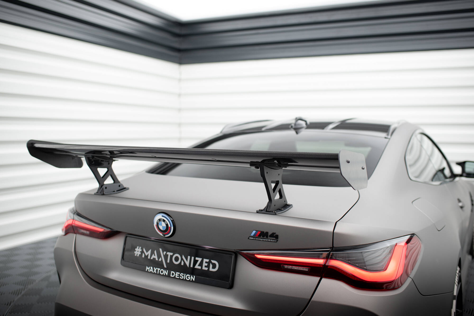 CARBON SPOILER WITH INTERNAL BRACKETS UPRIGHTS SUITABLE FOR BMW M4 G82 / G82 FACELIFT / M440I / 4 M-PACK G22 / G22 FACELIFT – MAXTON DESIGN - 11