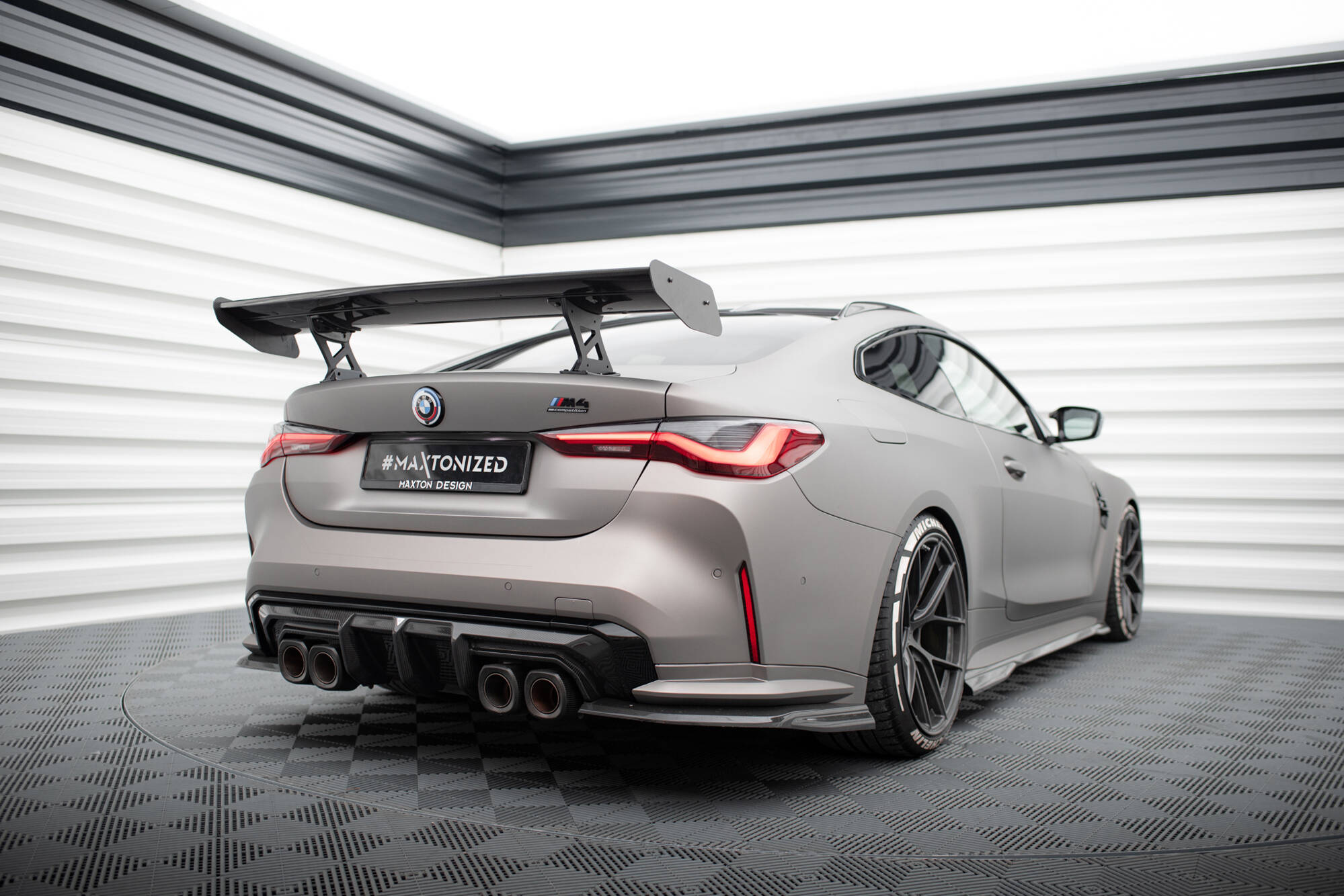 CARBON SPOILER WITH INTERNAL BRACKETS UPRIGHTS SUITABLE FOR BMW M4 G82 / G82 FACELIFT / M440I / 4 M-PACK G22 / G22 FACELIFT – MAXTON DESIGN - 6