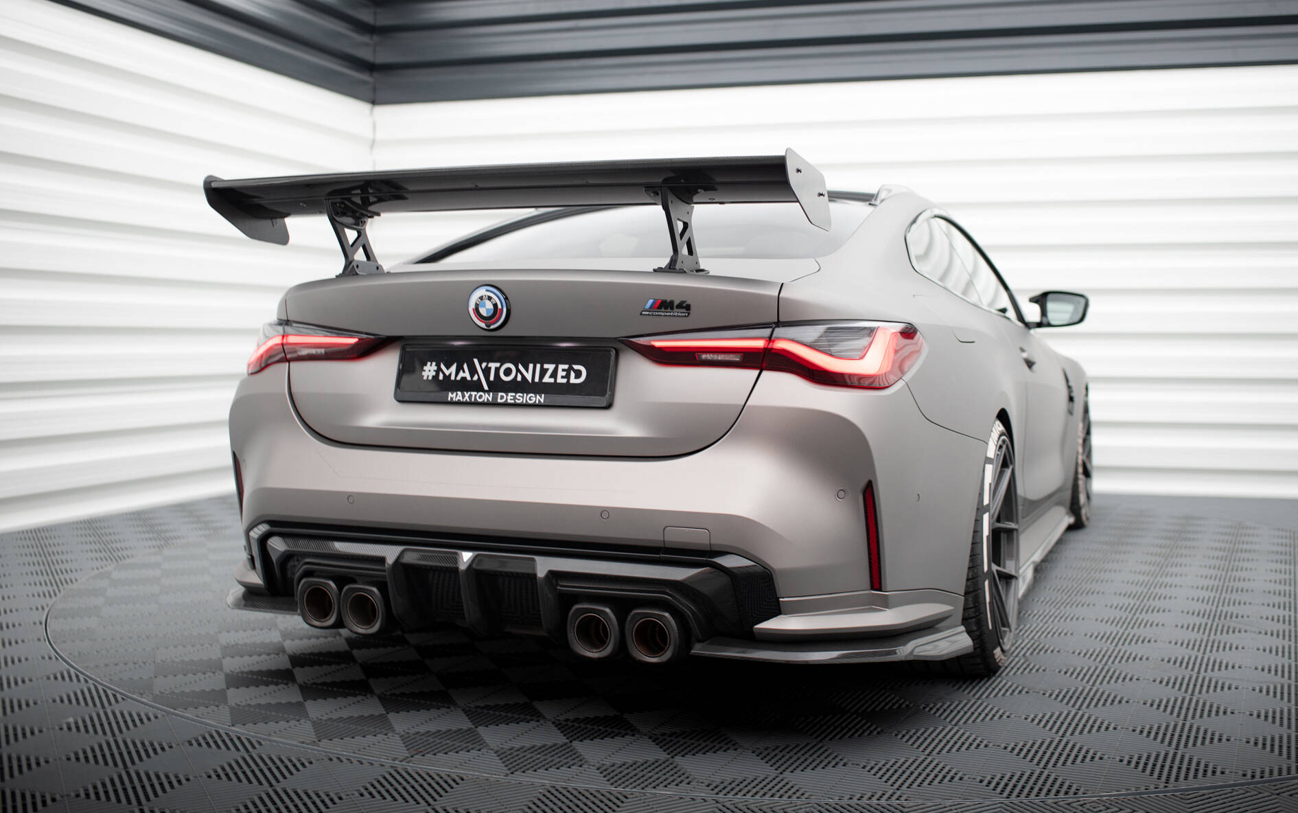 CARBON SPOILER WITH INTERNAL BRACKETS UPRIGHTS SUITABLE FOR BMW M4 G82 / G82 FACELIFT / M440I / 4 M-PACK G22 / G22 FACELIFT – MAXTON DESIGN - 7
