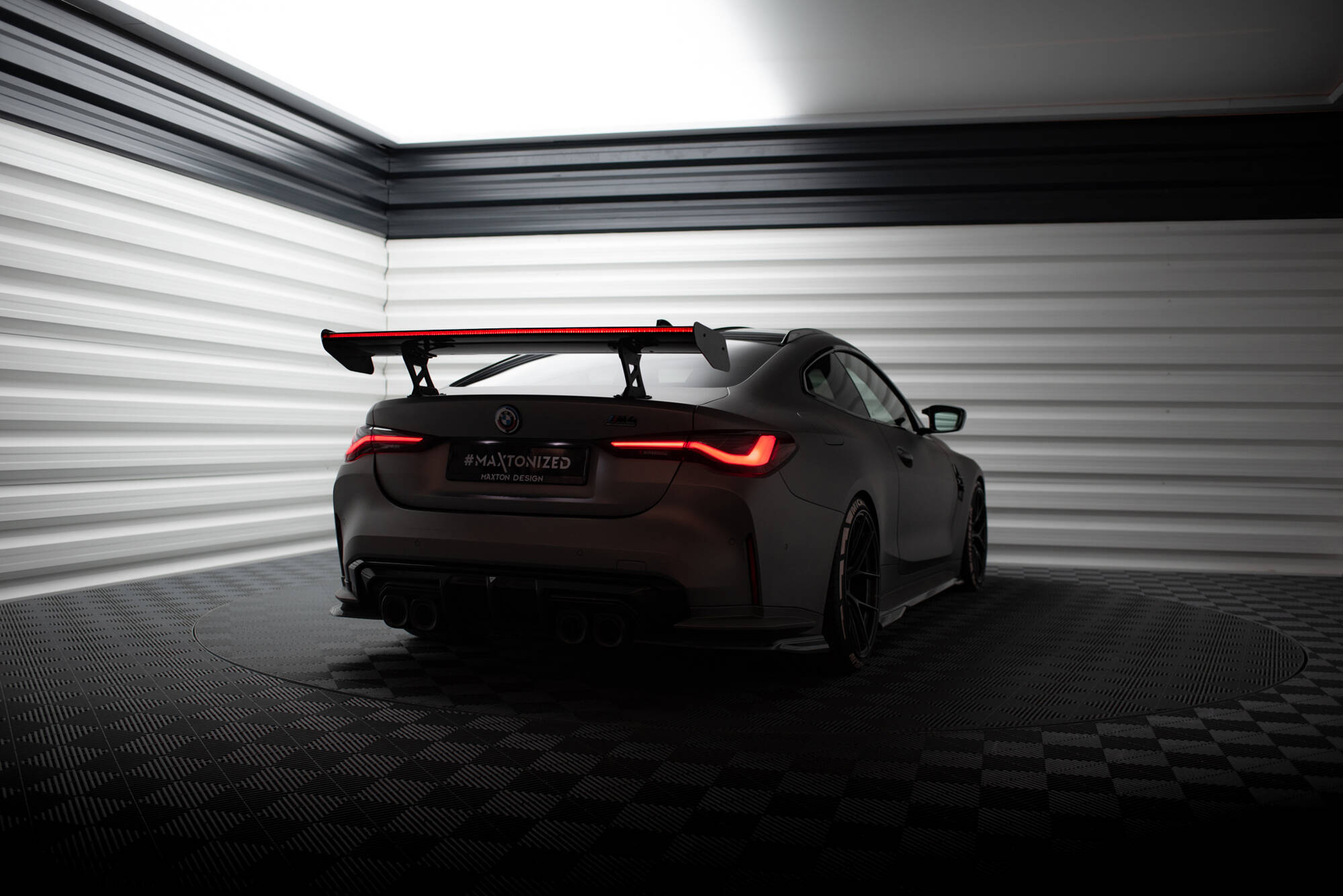 CARBON SPOILER WITH INTERNAL BRACKETS UPRIGHTS + LED SUITABLE FOR BMW M4 G82 / G82 FACELIFT / M440I / 4 M-PACK G22 / G22 FACELIFT – MAXTON DESIGN - 16