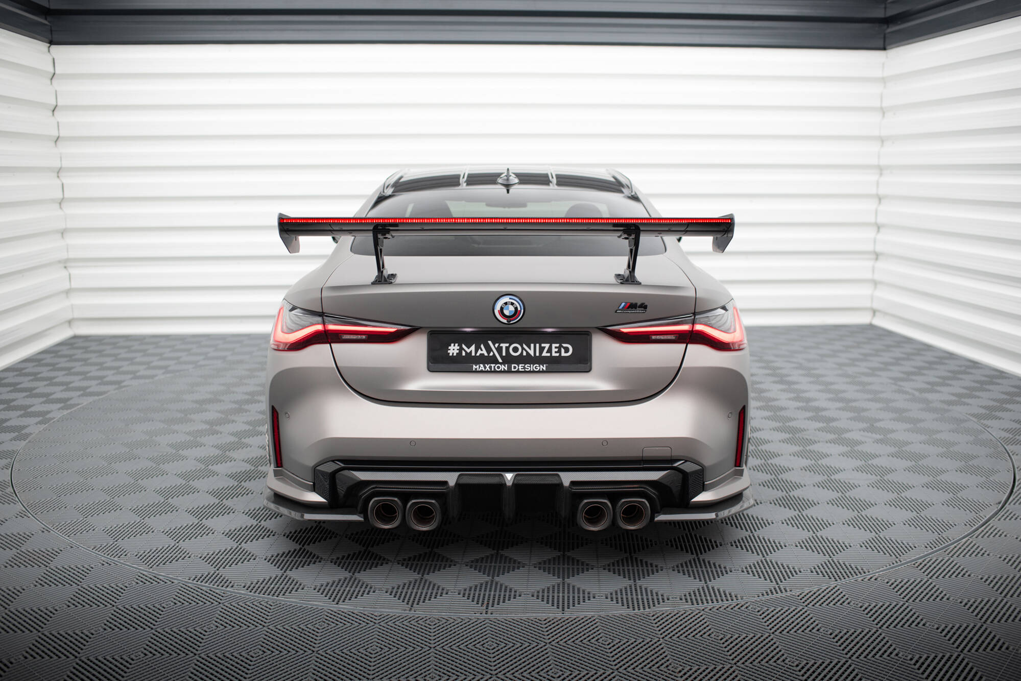 CARBON SPOILER WITH INTERNAL BRACKETS UPRIGHTS + LED SUITABLE FOR BMW M4 G82 / G82 FACELIFT / M440I / 4 M-PACK G22 / G22 FACELIFT – MAXTON DESIGN - 19