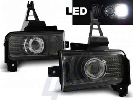 FOG LIGHTS TOYOTA LAND CRUISER FJ200 07-12 BLACK SMOKE LED
