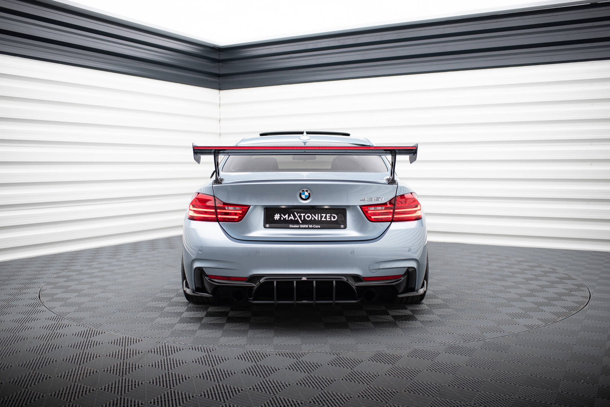 CARBON SPOILER WITH EXTERNAL BRACKETS UPRIGHTS + LED SUITABLE FOR BMW 4 F32 / 4 F32 M-PACK COUPE – MAXTON DESIGN - 16