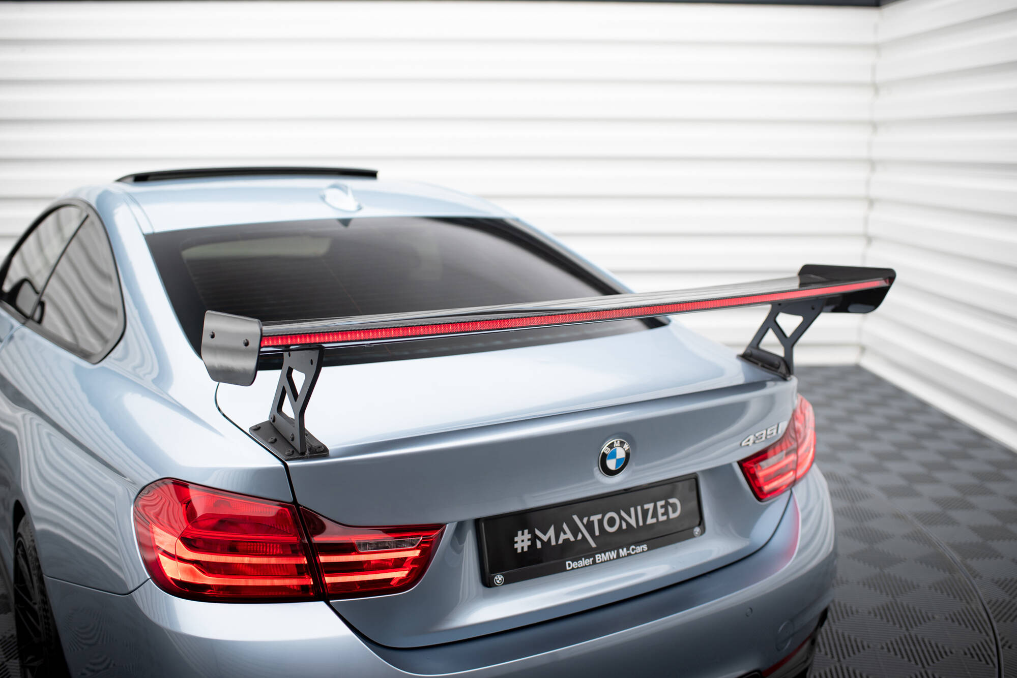 CARBON SPOILER WITH EXTERNAL BRACKETS UPRIGHTS + LED SUITABLE FOR BMW 4 F32 / 4 F32 M-PACK COUPE – MAXTON DESIGN - 18