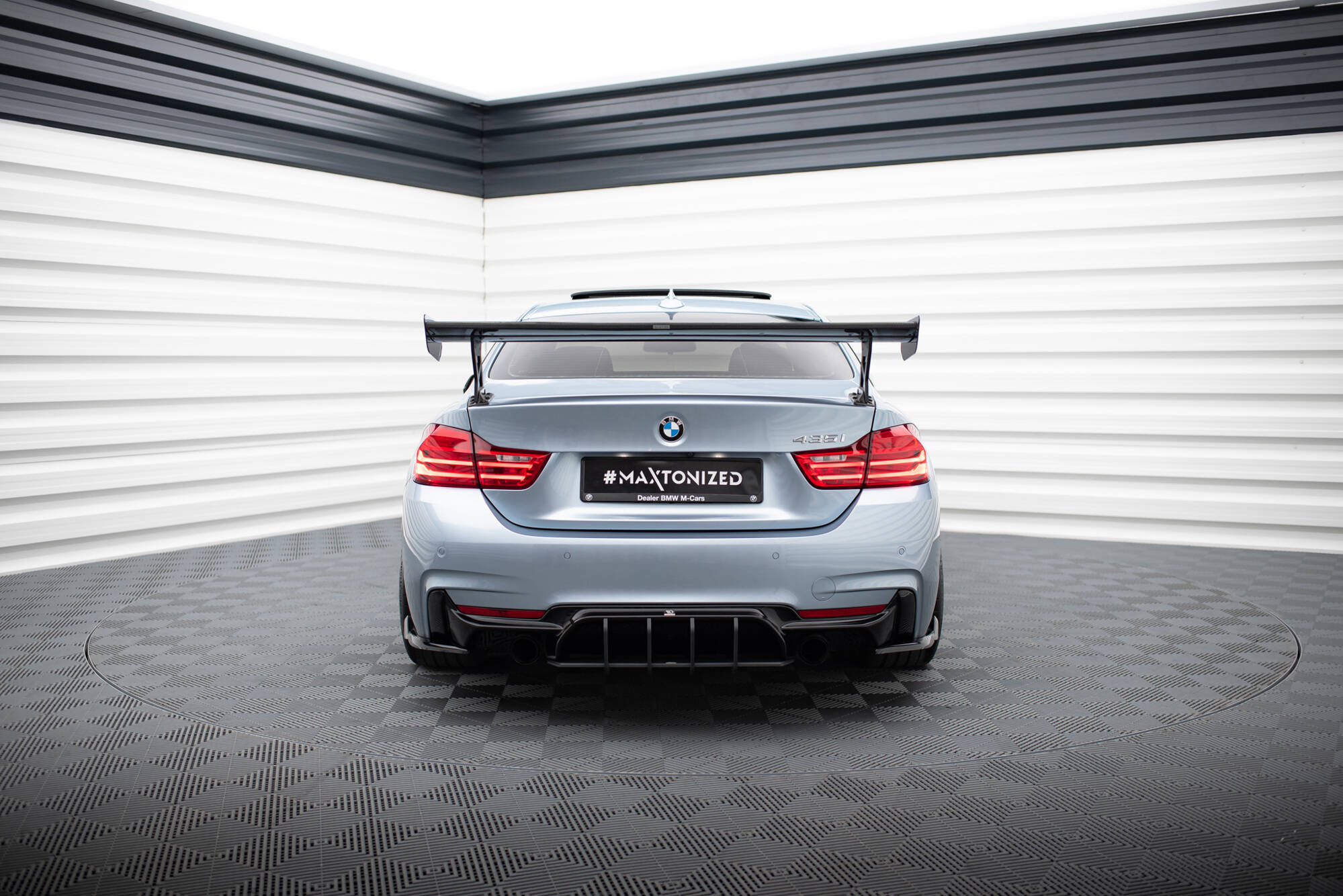 CARBON SPOILER WITH EXTERNAL BRACKETS UPRIGHTS SUITABLE FOR BMW 4 F32 / 4 F32 M-PACK COUPE – MAXTON DESIGN - 16