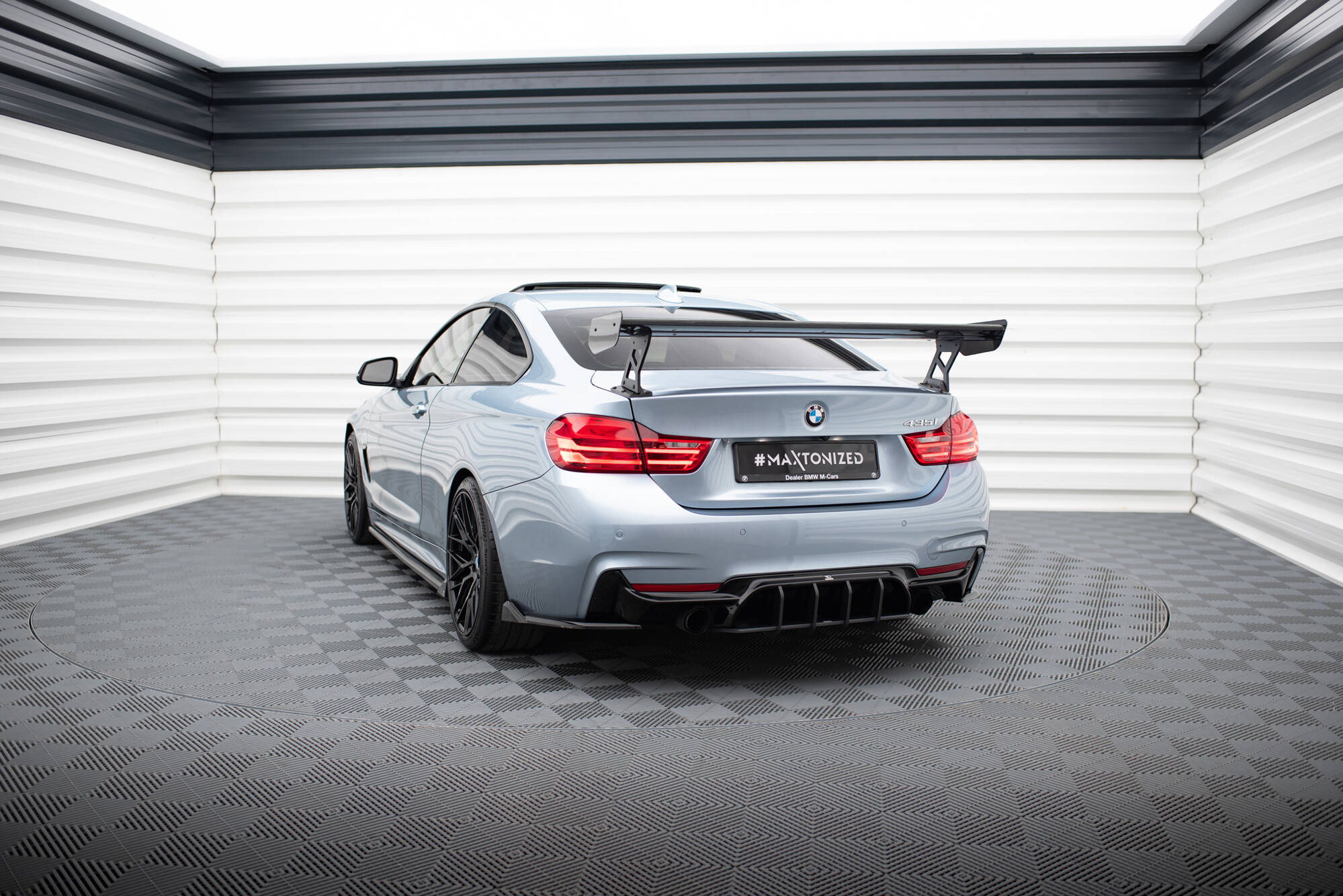 CARBON SPOILER WITH EXTERNAL BRACKETS UPRIGHTS SUITABLE FOR BMW 4 F32 / 4 F32 M-PACK COUPE – MAXTON DESIGN