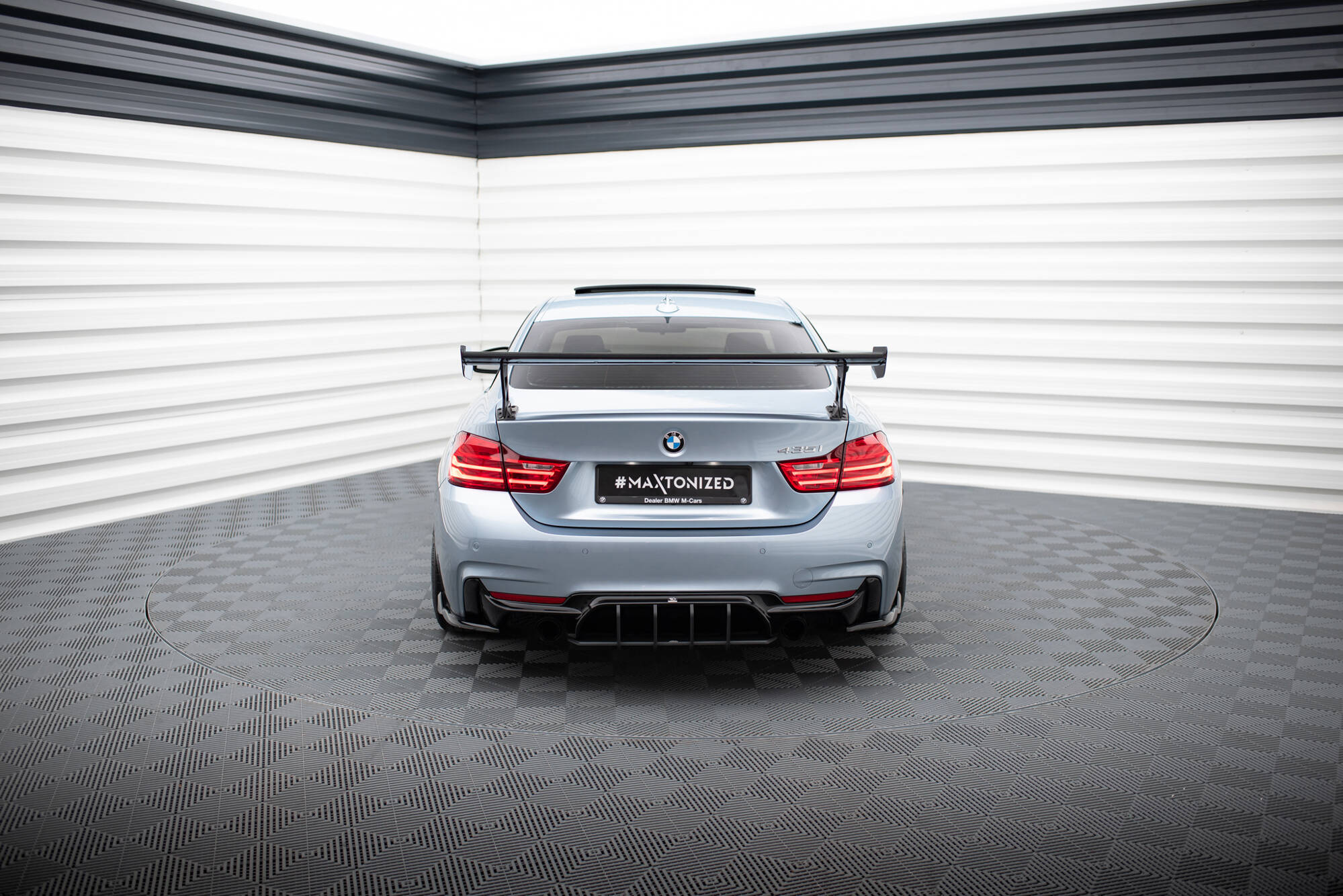 CARBON SPOILER WITH EXTERNAL BRACKETS UPRIGHTS SUITABLE FOR BMW 4 F32 / 4 F32 M-PACK COUPE – MAXTON DESIGN - 9